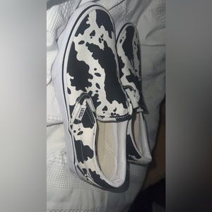Cow print vans